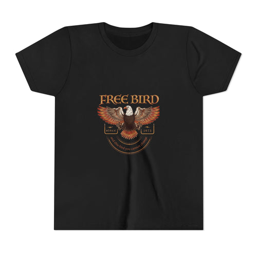 Free Bird Eagle Kids Tee — Patriotic Youth Graphic Shirt
