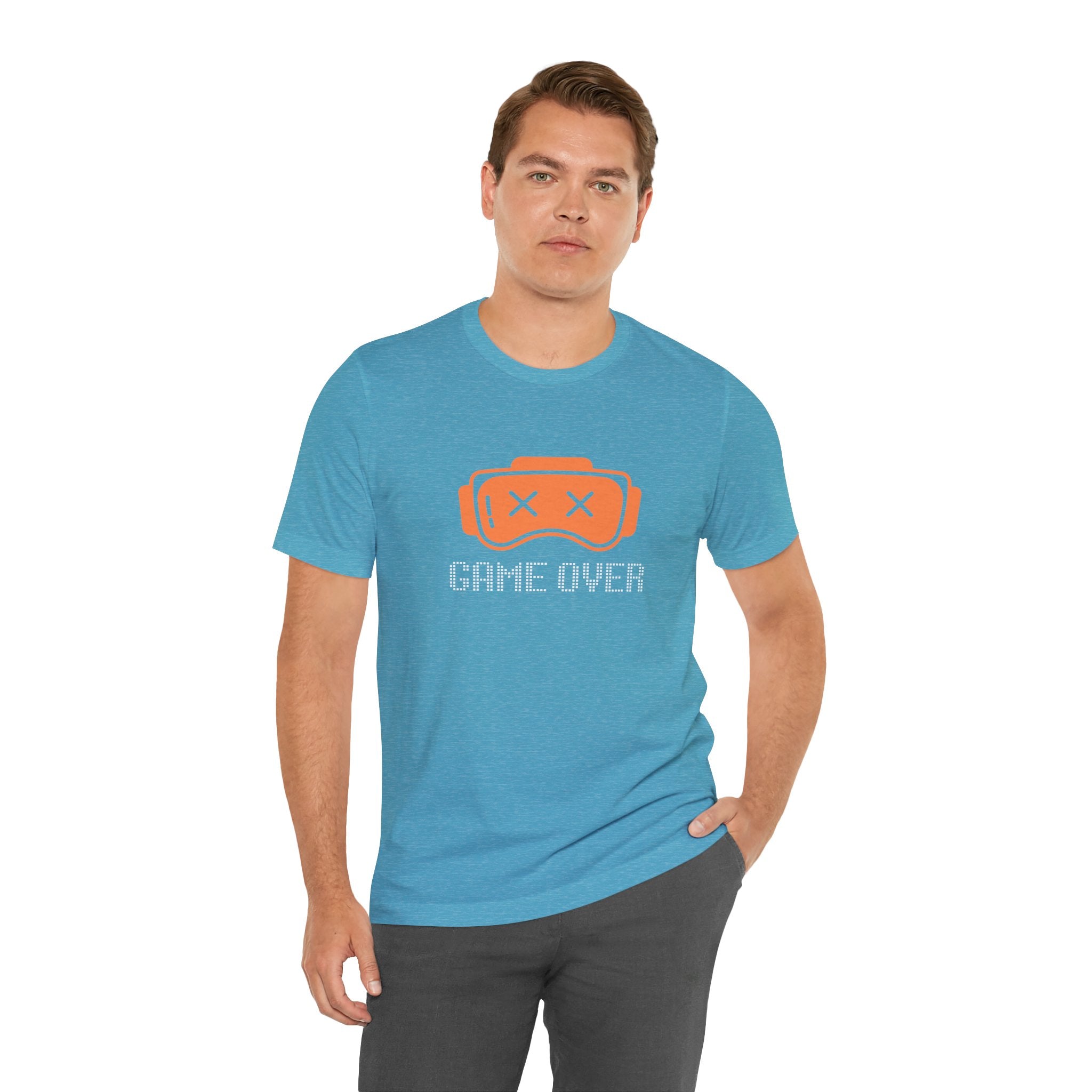 Game Over Tee - Retro VR Controller Graphic T-Shirt