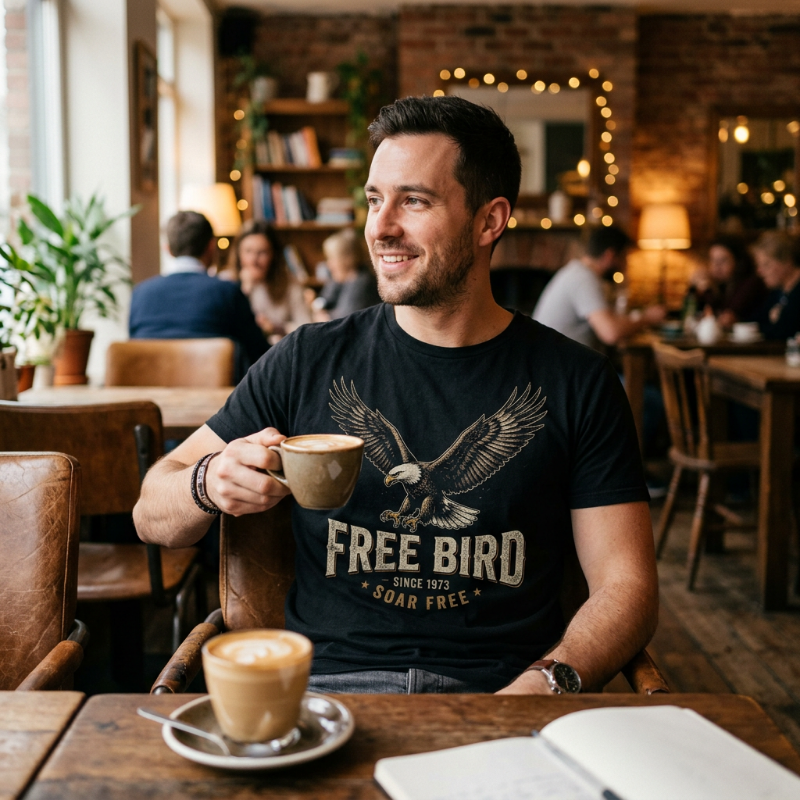 Free Bird Eagle Graphic Tee — Vintage American Eagle T-Shirt