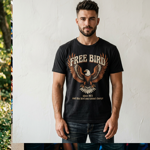 Free Bird Eagle Graphic Tee — Vintage American Eagle T-Shirt